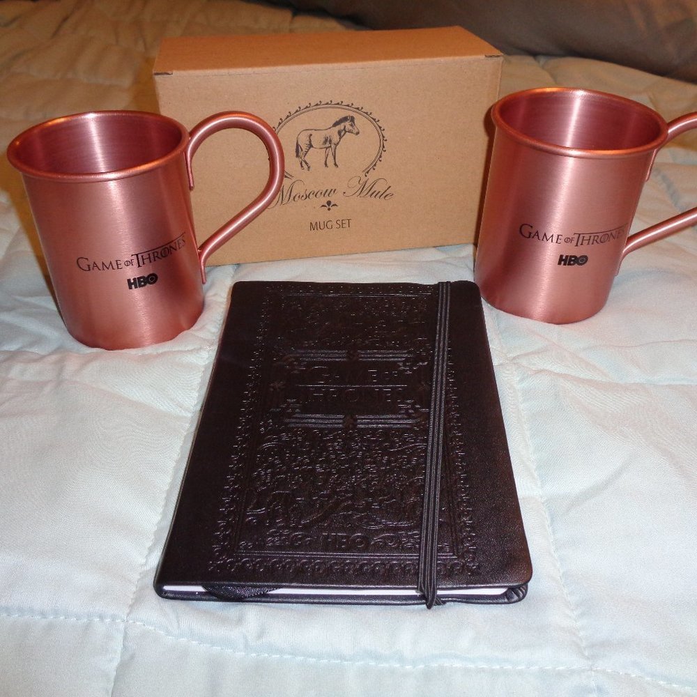 GAME of Thrones HBO  Moscow Mule Mug Set & Journal